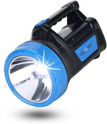 iDOLESHOP ABS 25 W Ultra Bright Waterproof Rechargeable Led Torch Light Laser Long Range High Power Torch + Emergency Lights Torch