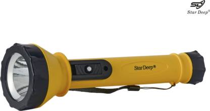 STARDEEP 0.75W SD-54 LED EASY ON/OFF FLASHLIGHT WITH AAA SIZE CELL LOCK FLASHER BUTTON Torch