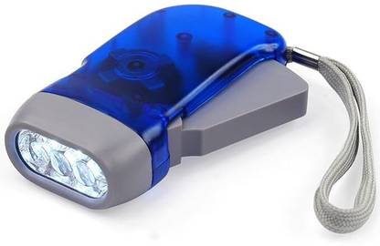 TECHGEAR ™ Hand Pressing Dynamo Crank Power Wind Flashlight Torch Light Hand Press Torch Torch