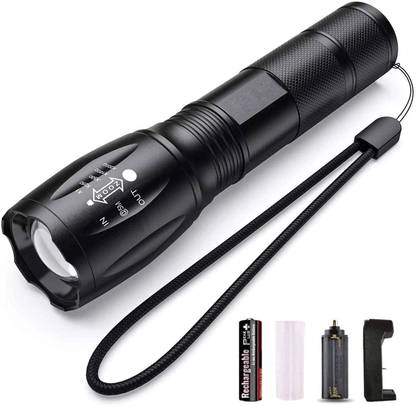 Crasts Modes Portable Bright Waterproof Zoomable Long Range Focus Flashlight Torch