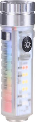 MZ M914-Mini Pocket Light with Multicolor COB USB Charging Led Water Proof Torch
