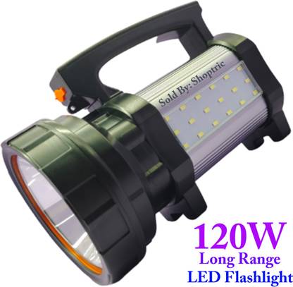 shoptric 120w aluminum body waterproof torch 2 km long range 4 mode laser led Torch