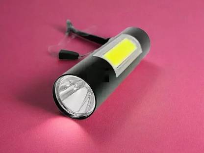 BAYEEN A11 M212 (RECHARGEABLE LED METAL TORCH) with SOS Function, 25W Laser Torch