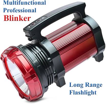 Terrom 5 mod blinker led torch light for 1 km long range ultra bright 100W rechargeable Torch