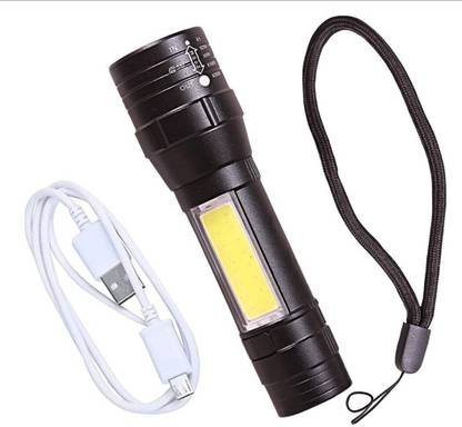 MHAX 4Mode PowerFull Led Rechargeable Long_Range Torch Up to1 Km With BackLight 6 hrs Torch