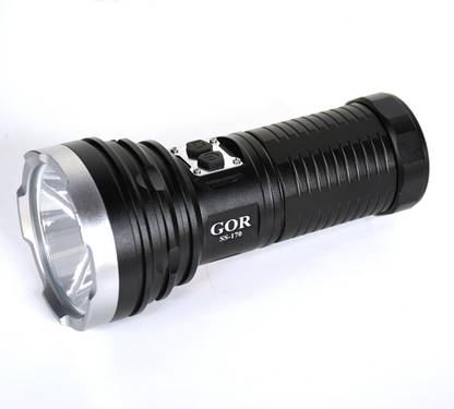 GOR Sun Super Bright 4 Modes SST-40-20w Rechargeable 2000 Lumens Tactical Flashlight Torch