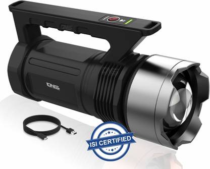 Daily Needs Shop Adjustable Focus 250 Watt Laser Torch Light 6000mAh Lithium Battery Metal Head Torch