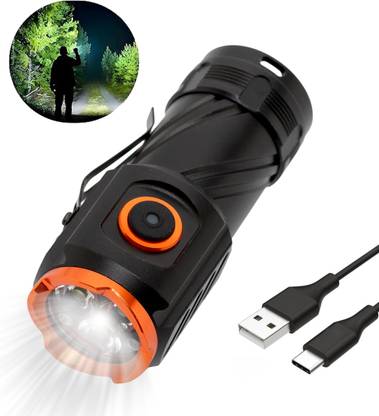 Feelon Flashlight High Lumens 5 Modes High Power Rechargeable Torch