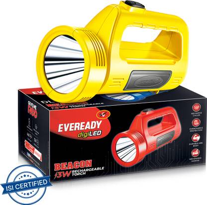 EVEREADY BEACON Torch  (Multicolor, 16.3 cm, Rechargeable) at Rs. 459