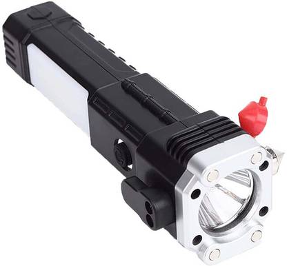 MHAX LED 3W Torch Light Rechargeable Flashlight Long Distance Beam Range Car_Rescue 5 hrs Flood Lamp Emergency Light
