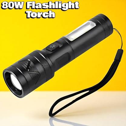 Shamsa A51 (ZOOMABLE METAL LED TORCH) 3 Modes Flashlight, Super Bright Torch
