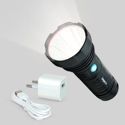 IMPEX High-Powered LED Flashlight | 6600 mAh Torch Light | Torch