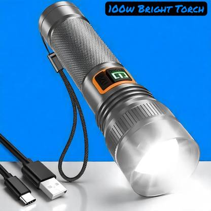 Nilesawar X93 Heavy Duty Powerful Torch–Bright LED Torch for Camping, Hiking & Night Use Torch