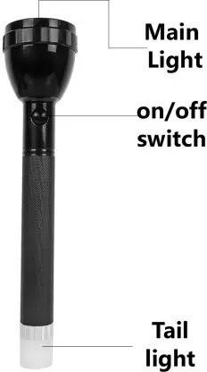 ShopGlobal Tenozek 50000 Lumens Super Bright LED Flashlight, Big Beam Long-Range Handheld Torch