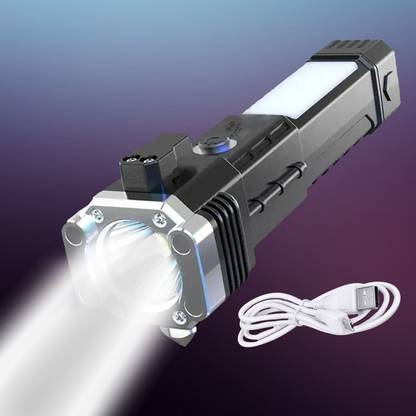 Sebon LED Flashlight with Magnets, hammer with 4 in 1 option - M7 Torch