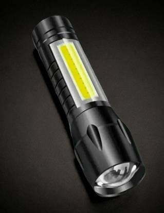 Shamsa V409 (ZOOMABLE METAL LED TORCH)3 Modes Flashlight, Super Bright Torch