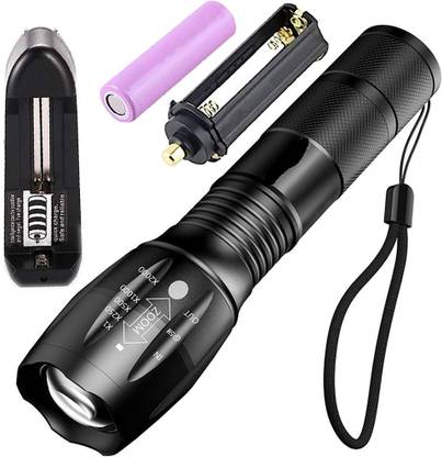 LED FLASHLIGHT LED Torch High Power 5 Modes Zoomable Waterproof Flashlight Rechargeable Torch