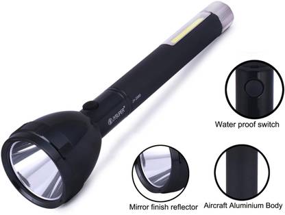 Terrom aluminum reflector 4 mode laser 1 km long range LED torch with Desk light Torch