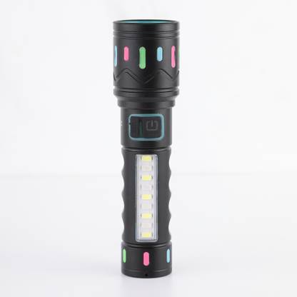 MZ M036-C (ZOOMABLE METAL LED TORCH)5 Modes Flashlight, Super Bright 80W LED Light Torch