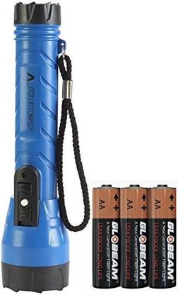 GLOBEAM Vision LED Torch + 0.75 WATT LED Torchlight with Highly Focused Beam Distance Reflector for Bright Light Torch