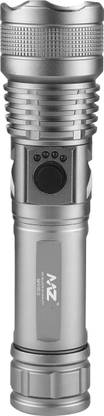 MZ M983 (ZOOMABLE LED METAL TORCH)5 Modes Flashlight, Super Bright 100W Light Torch