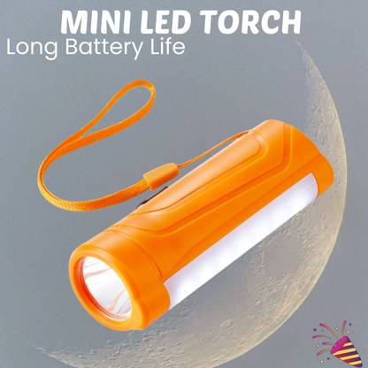 CLAIRBELL USB Rechargeable Portable (LED Torch Light) with COBB Light & LED FlashlightL445 Torch