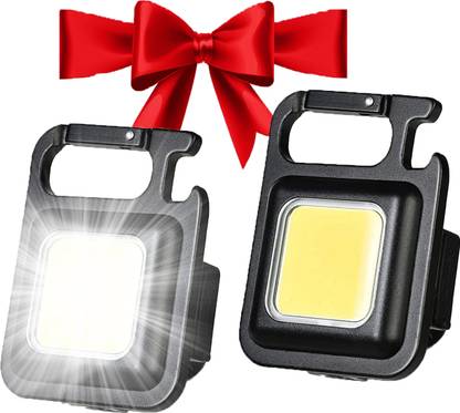 MHAX Flashlight 800 Lumens COB Rechargeable Keychain Mini_Flashlight 4 Light Modes Torch