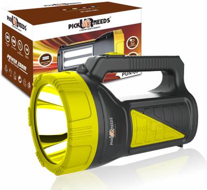 Pick Ur Needs Rechargeable 50W 2 In 1 Long Range Torch Light With Side Extra Bright Tube LED 5 hrs Torch Emergency Light