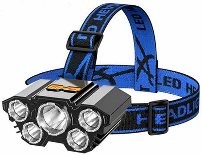 DEGNO 5 LED headlamp battery head torch waterproof head light camping repairing 4 Mode Torch