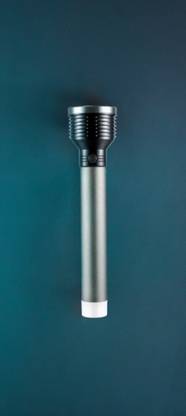 Zeno volt Aluminium Body Rechargeable Long Range LED Flashlight 5 hrs(50 Watt )_123 Torch