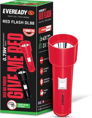 EVEREADY Red Flash DL 88 0.75W LED Torch