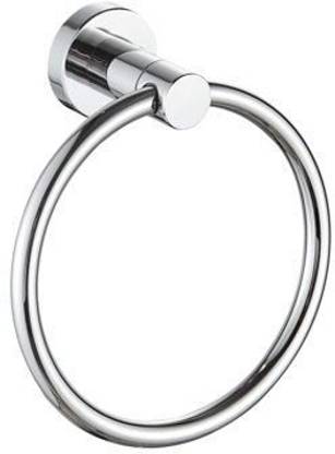 ERATO Round Towel Ring Modern Steel Towel Holder For Bathroom Silver Towel Holder