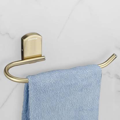 Plantex 304 Grade Stainless Steel Napkin Ring/Towel Ring/Towel Hanger for Bathroom Brass Antique Towel Holder