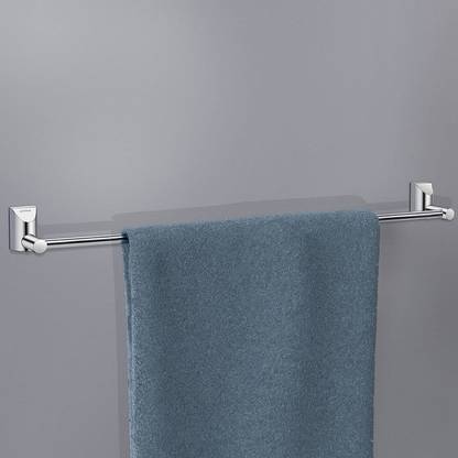 Plantex Fully Brass Smero Towel Rod/Stand/Hanger/Bathroom Accessories-24 Inch(SU-5132) Chrome Towel Holder