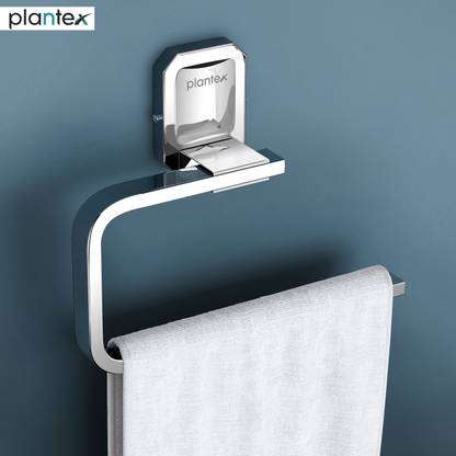 Plantex Stainless Steel 304 Grade Cute Napkin Ring/Towel Ring/Napkin Holder/Towel Hanger/Bathroom Accessories(Chrome) Silver Towel Holder