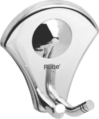 RUHE Feather Premium Stainless Steel Robe Hook/Towel Hanger/Towel Hook(Chrome Finish) Silver Towel Holder