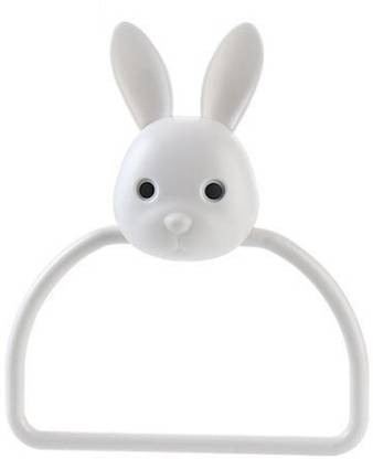 DC DECORIO Towel Storage Rack Toilet Perforated Towel Towel Storage Rack Wall-Mounted Bathroom Hook Kitchen Wipes Hanging Gadgets White Towel Holder