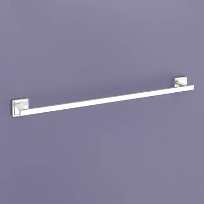 Plantex Crosslink 304 Grade Stainless Steel Decan Towel Hanger for Bathroom/Towel Rod/Bar/Bathroom Accessories (24 Inch - Pack of 1) Chrome Finish Towel Holder