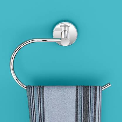 Plantex Brezza Stainless Steel Pro Napkin Ring/Towel Ring/Napkin Holder/Towel Hanger/Bathroom Accessories (Pack of 1) Chrome Finish Towel Holder