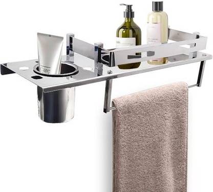 Volo Multi-Purpose 3 in 1_015_Shelf_CP_1 Silver Towel Holder