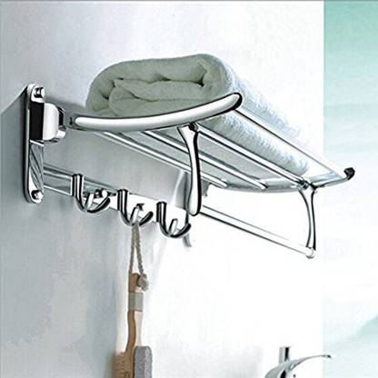 IMPULSE Platinum High Grade (1.5 feet / 18inch)Folding Towel Rack Chrome Plated Towel Holder