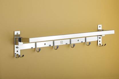 iSTAR 304 Grade Hooks for Bathroom 24 inch 1 Bar Towel Rod