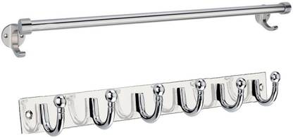 onum Towel-rod-28 Silver Towel Holder