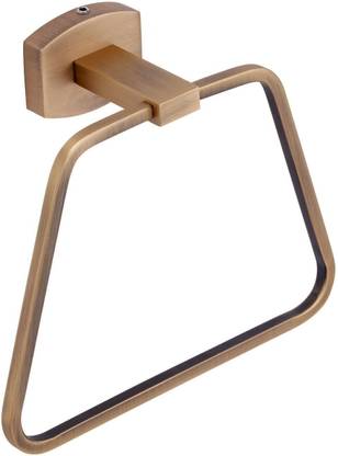 Easyhome Furnish Brass napkin holder cloth hanger napkin ring stylish Bathroom towel stand 6.6 inch 1 Bar Towel Rod