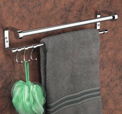 iSTAR 304 S.S. C shape for Bathroom/Towel Stand/ Hanger 24 inch 2 Bar Towel Rod