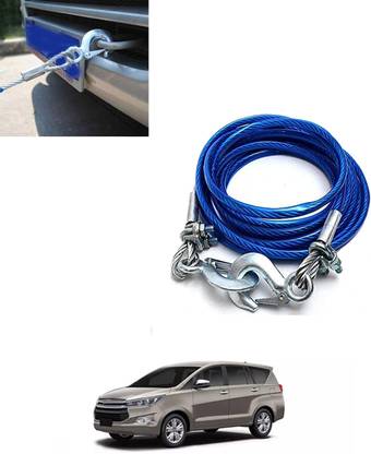MATIES Car Blue Heavy Duty Strong Emergency 7000Kg Towing Capcity Rope With Hooks-152 4 m Towing Cable