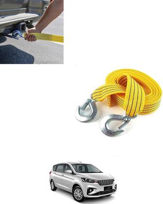 MATIES 3Ton Strong/Non-Slip Heavy Duty Nylon Yellow Towing Rope For Vehicle 95 2.5 m Towing Cable