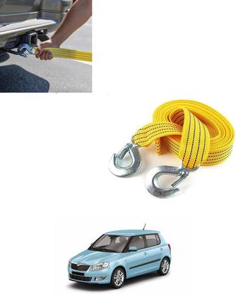 MATIES 3Ton Strong/Non-Slip Heavy Duty Nylon Yellow Towing Rope For Vehicle 103 2.5 m Towing Cable