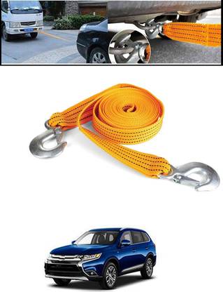 MATIES Univelsal Hub Heavy Duty Nylon Towing Rope with Self-Locking Hooks 201 2.5 m Towing Cable