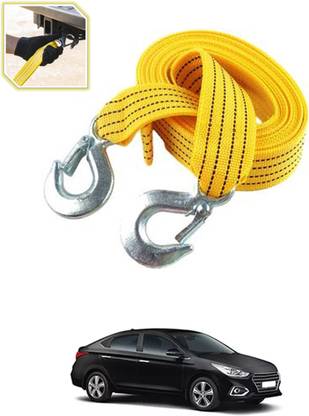 monolive Universal Yellow 3ton Strong And Non slip Nylon Towing Cable For Car-295 2.5 m Towing Cable